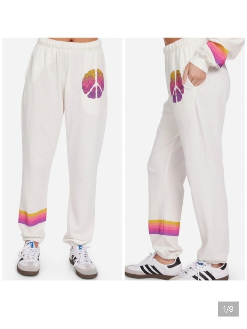 Lauren Moshi Chantria Peace Roses sweatpants